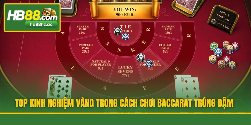 Top kinh nghiệm vàng trong cách chơi Baccarat trúng đậm